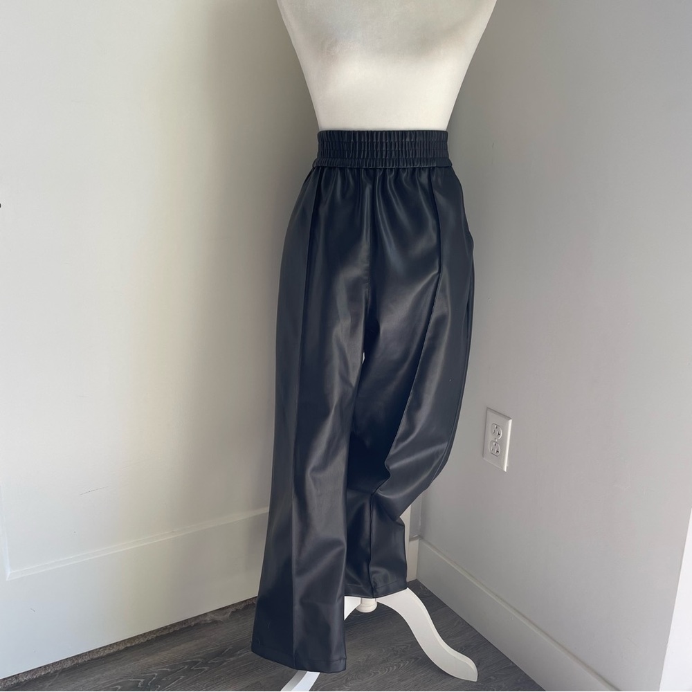 H&M Faux Leather Stretch Pants